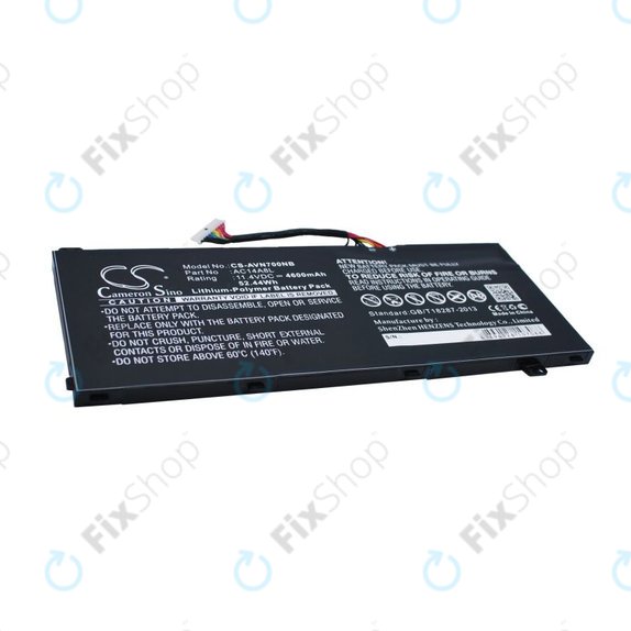 Μπαταρία για Acer Aspire Vn7, V15 Nitro, Spin 3, 4600mAh, Li-Pol, 11.4V, AC14A8L, HQ