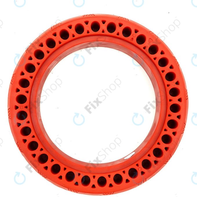 Ανθεκτικό Πλήρες Ελαστικό χωρίς Σωλήνα (Τύπος 1) για Xiaomi Mi Electric Scooter 1S | 2 M365 | Essential | Pro | Pro 2 | Red