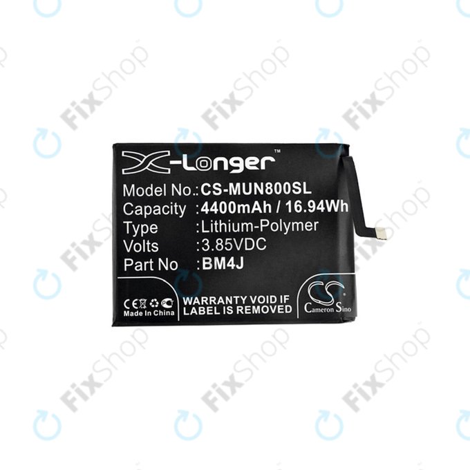 Μπαταρία για Xiaomi Redmi Note 8 Pro, BM4J, 4400mAh, HQ