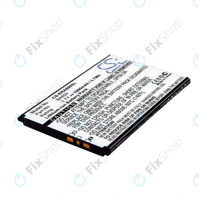 Μπαταρία για Sony Ericsson Kumquat, ST25, ST25i, Xperia U, 1000mAh, Li-Ion, 3.7V, BA600, HQ