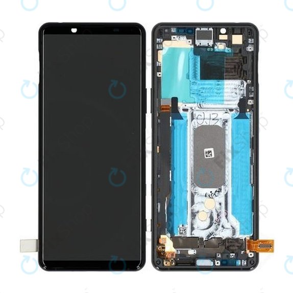 Συγκρότημα οθόνης για Sony Xperia 5 II, Μαύρο, Black, Service Pack