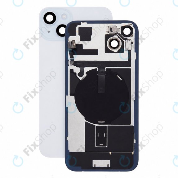 Γυαλί πίσω περιβλήματος για iPhone 15 Plus, Black, Pulled A
