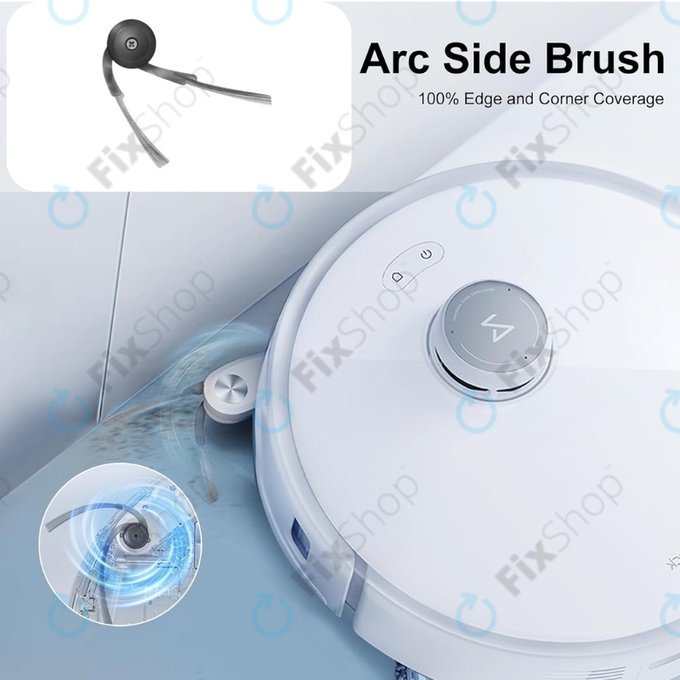 Πλαϊνή Βούρτσα για Xiaomi Roborock Qrevo Curv | Qrevo Edge | Saros 10 | Saros 10R | QV 35A