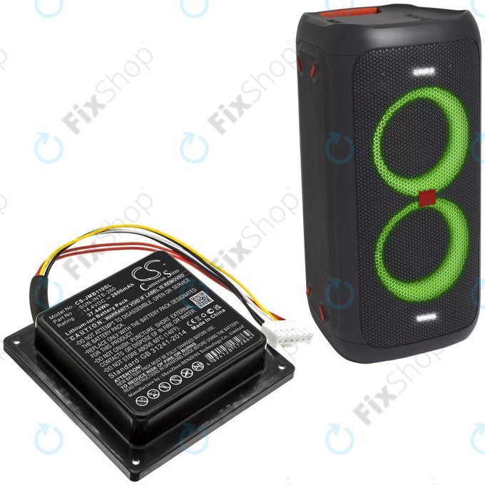 Μπαταρία για JBL Party Box 100, 2600mAh, Li-Ion, 14.4V, SUN-INTE-260, HQ