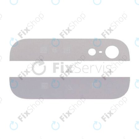 Πίσω Γυάλινες Λωρίδες για iPhone 5 | Λευκό | White