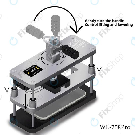 Wylie WL-758 Pro - Θερμαινόμενη Πρέσα για Επισκευή Οθονών και Πίσω Καλυμμάτων, 220V, EU