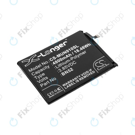 Battery για Xiaomi Redmi Note 9 Pro | BN52 | 4800mAh | HQ