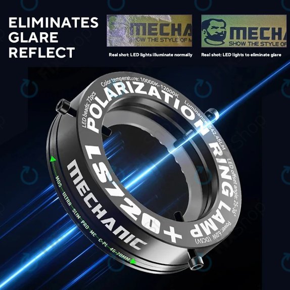 Mechanic LS720 Plus - Πολωμένο LED μικροσκόπιο φως δαχτυλιδιού
