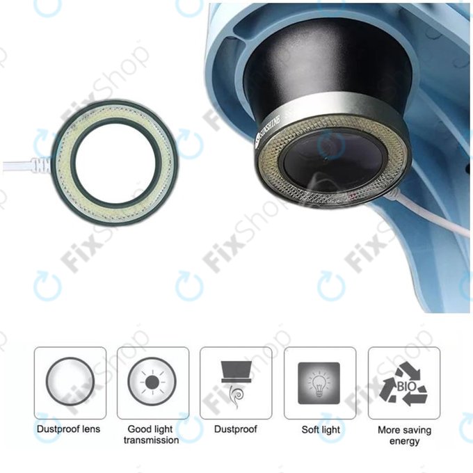 Ανθεκτικός στη Σκόνη Καθρέφτης + Ρυθμιζόμενο Φως LED για Sunshine SS-033C