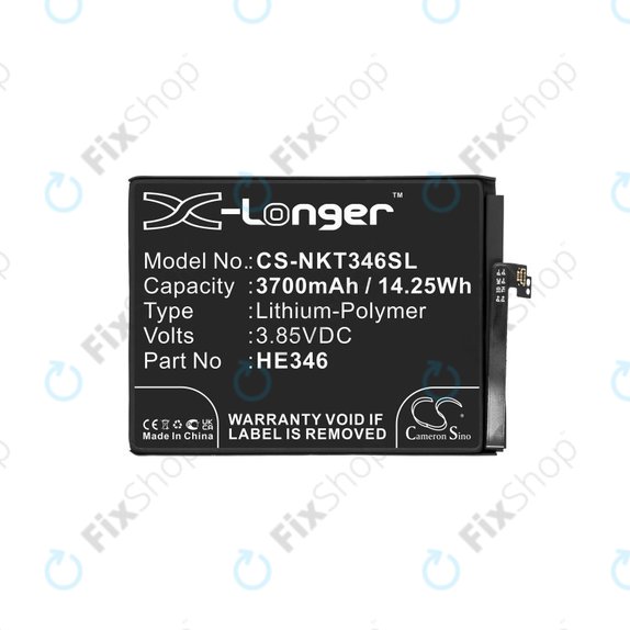 Μπαταρία για Nokia 7 Plus, 3700mAh, Li-Pol, 3.85 V, HE346, HQ