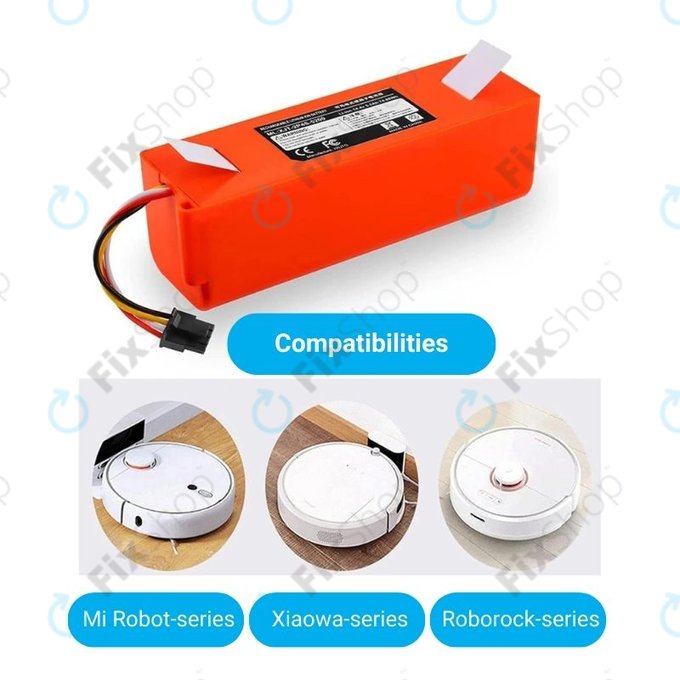 Μπαταρία για Xiaomi Roborock-series, Mi Robot Vacuum Mop 1S, Xiaowa-series, BRR-2P4S-5200, 5200mAh