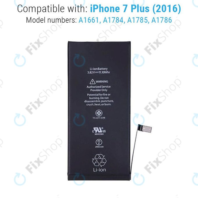 Μπαταρία για iPhone 7 Plus, 2900mAh, Service Pack
