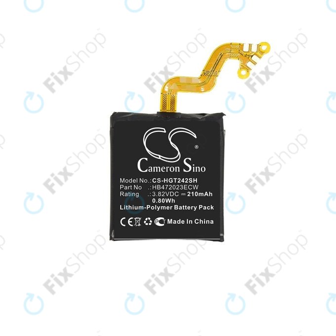 Μπαταρία για Huawei Watch GT2 Diana-B19 42mm, 210mAh, Li-Pol, 3.82 V, HB472023ECW, HQ