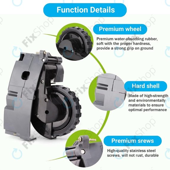 Τροχός με Κινητήρα (Αριστερός) για iRobot Roomba 500 | 600 | 700 | 800 | 900-series