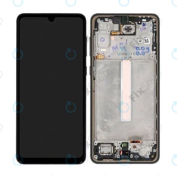 Συγκρότημα οθόνης για Samsung A33 5G, A336B, GH82-28143A, GH82-28144A, Black, Service Pack