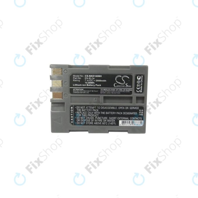 Battery για Nikon D50 | D70 | D80 | D90 | D100 | D200 | D300 | D700 | D900 | EN-EL3e | Li-Ion | 2000mAh | HQ