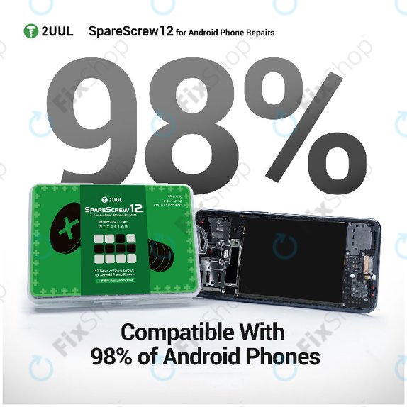 Σετ βιδών Phillips για επισκευή Android, 2UUL SC12, 1200τμχ/πακέτο