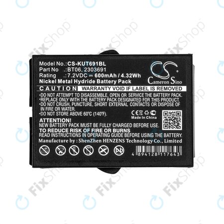 Μπαταρία για Ikusi TM60, 61, 62, 600mAh, Ni-MH, 7.2V, BT06, HQ
