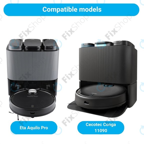 Σετ ανταλλακτικών για Eta Aquilo Pro, Cecotec Conga 11090 (1x Κύρια βούρτσα, 2x Φίλτρο, 2x Πλαϊνή Βούρτσα)