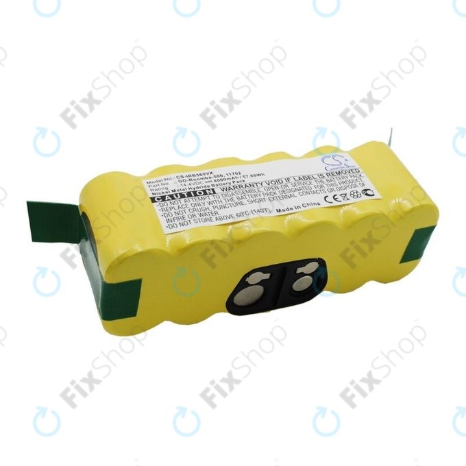 Μπαταρία για iRobot Roomba 500, 600, 700, 800, 900-series, R3, Scooba 450, Vileda 137173, 11702, GD-Roomba-500, VAC-500NMH-33, 14.4V, 4000mAh, HQ