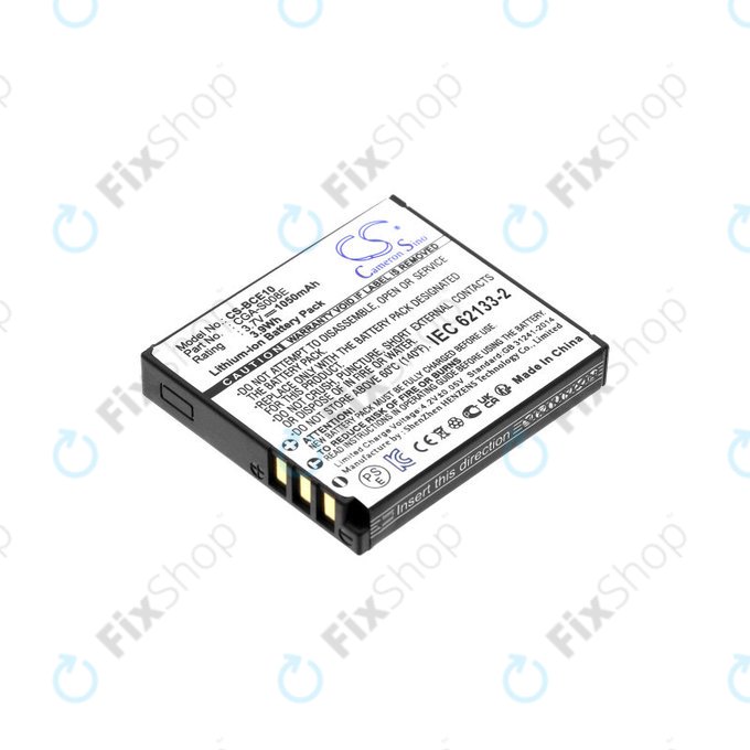 Μπαταρία για Panasonic Lumix DMC, 1050mAh, Li-Ion, 3.7V, DMW-BCE10, HQ