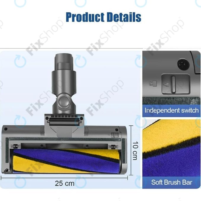 Κεφαλή Δαπέδου με Πράσινο Φως LED για Dyson V12 | Πράσινο | Green Light