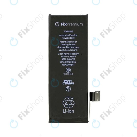 Μπαταρία για iPhone 5S, 1560mAh, FixPremium