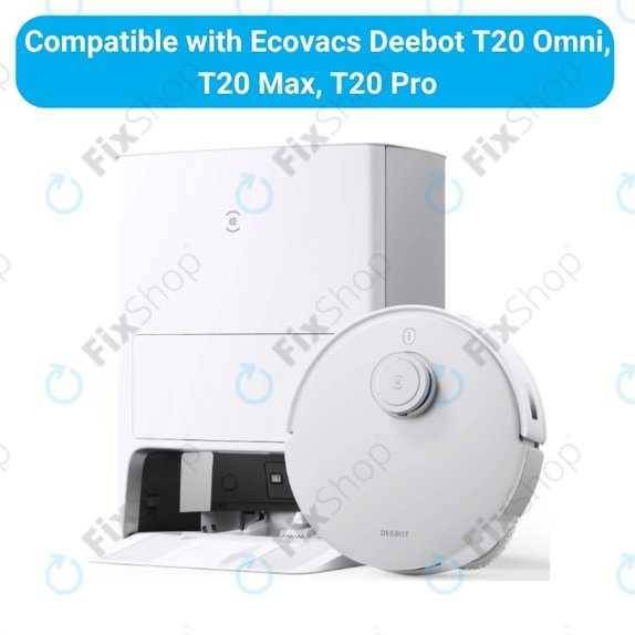 Σετ ανταλλακτικών για Ecovacs T20, T20 Max, T20 Pro (2x Κύρια βούρτσα, 4x Φίλτρο, 4x Πλαϊνή Βούρτσα – λευκή, 8x Πανί Σφουγγαρίστρας, 4x Σακούλα σκόνης)