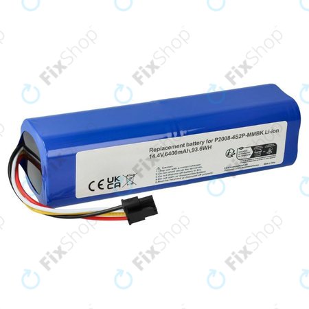 Μπαταρία για Xiaomi Dreame L10s Pro, Ultra, L20 Ultra, Mi Robot Vacuum Mop 2 Ultra, Roidmi EVE Max, P2008-4S2P-MMBK, 14.4V, 6400mAh