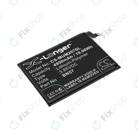 Μπαταρία για Xiaomi Poco X3 NFC M2107J20CG, 4950mAh, Li-Pol, 3.85 V, BN57, HQ