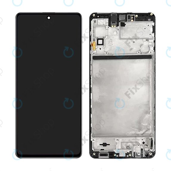 Συγκρότημα οθόνης για Samsung M51, M515F, Celestial Black, Aftermarket