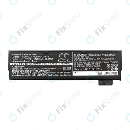 Μπαταρία για Lenovo ThinkPad P51, T470, T570, 4400mAh, Li-Ion, 11.1V, SB10K97581, HQ