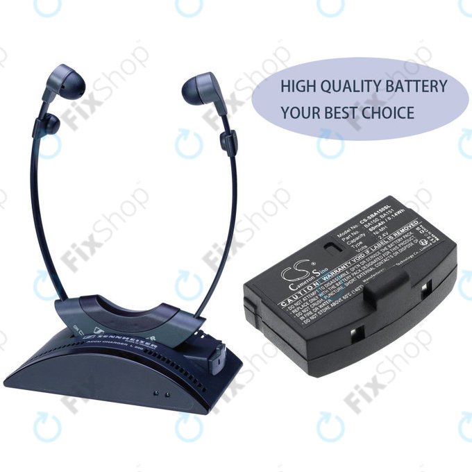 Μπαταρία για Sennheiser, 60mAh, Ni-MH, 2.4V, BA150, HQ