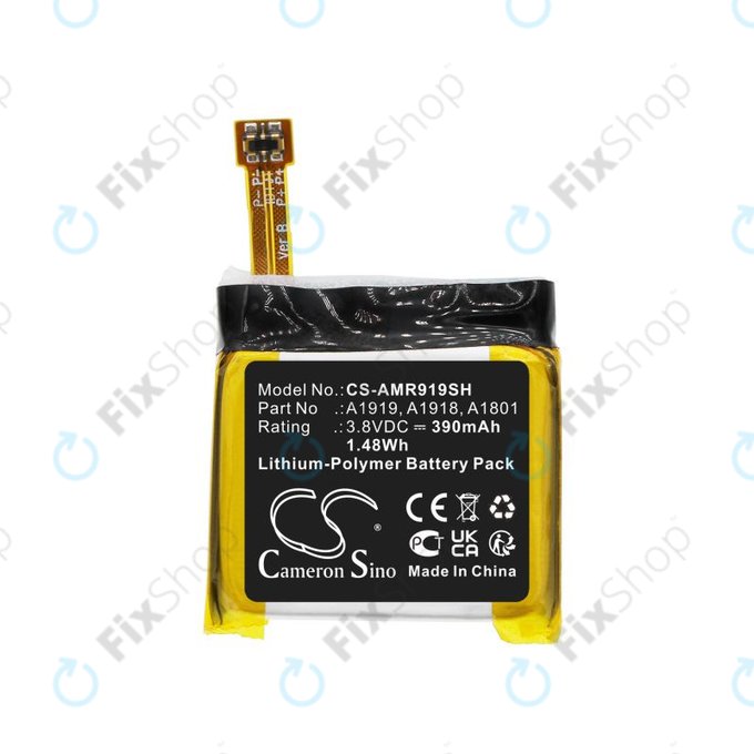 Μπαταρία για Amazfit T-Rex, 390mAh, Li-Pol, 3.8V, A1919, HQ