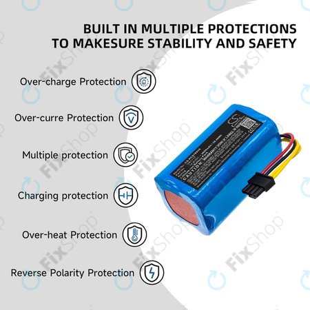 Μπαταρία για Proscenic Cocoa Smart 780T, 790T, Summer P1s, P2s, VR1717, 14.8V, 2600mAh, HQ