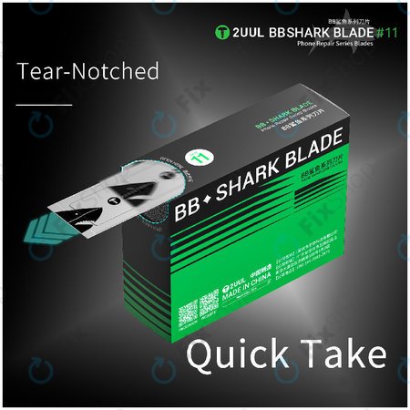 Λεπίδες νυστεριού Shark No.11, BB, 2UUL DA18, 100τμχ/κουτί