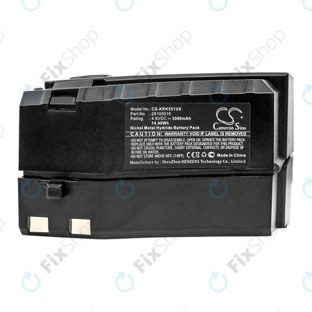 Μπαταρία για Kärcher KC55, 6.654-118.0, 28100010, 4.8V, 3000mAh, HQ