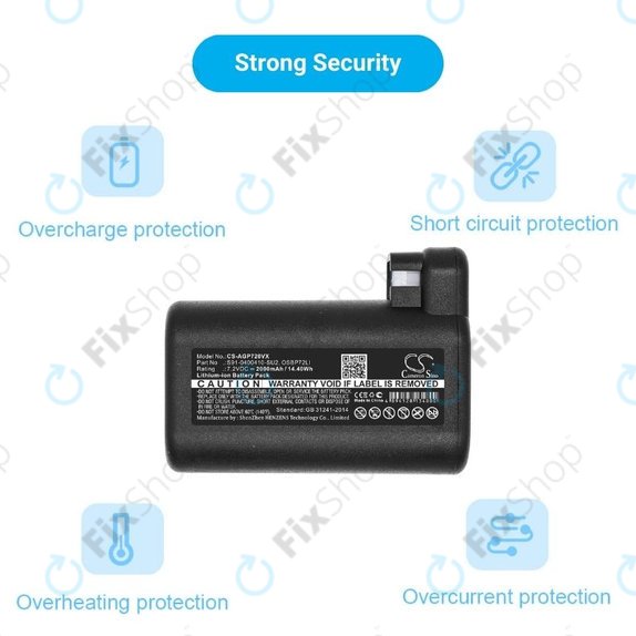 Μπαταρία για AEG RX-series, Electrolux E, P-series, S91-0400410-SU2, OSBP72LI, OSBP72LI25, 7.2V, 2000mAh, HQ