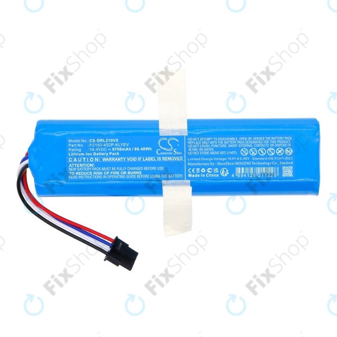 Battery για Xiaomi Dreame Bot L10s Ultra Gen2 | P2150-4S2P-KLYEV | 14.4V | Li-Ion | 6700mAh | HQ
