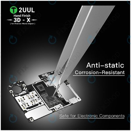 Πινέτα ακριβείας, 3D-X φινιρισμένη στο χέρι, 2UUL TW02