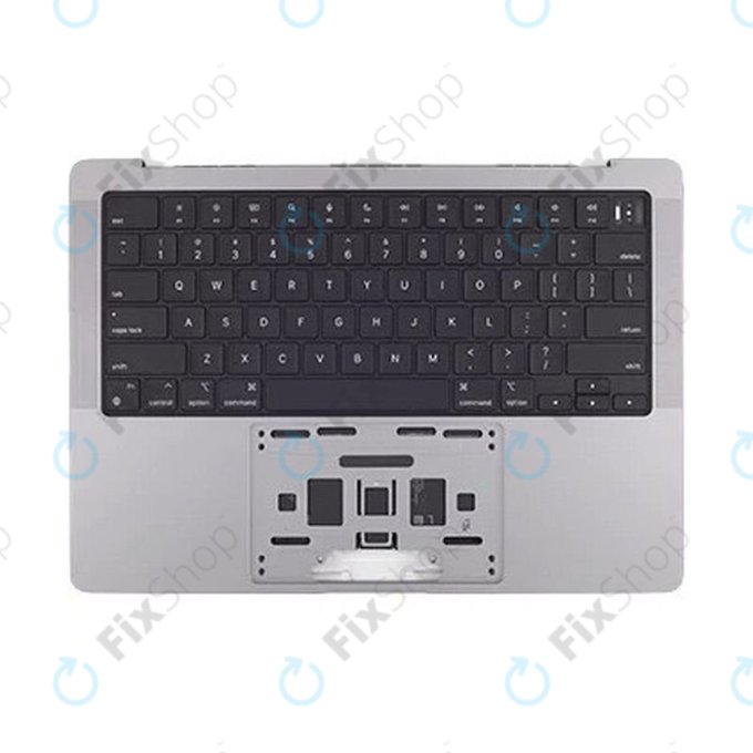 Άνω πλαίσιο πληκτρολογίου για MacBook Pro 14", A2442 (2021), A2779 (2023), με πληκτρολόγιο US και μπαταρία, Space Gray, 661-21972, Genuine Apple