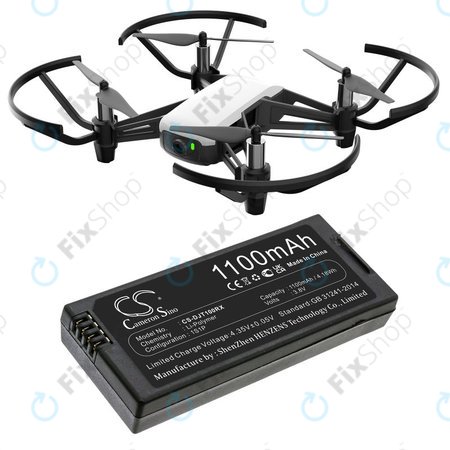 Μπαταρία για DJI Tello, 1100mAh, Li-Pol, 3.8V, T01, HQ