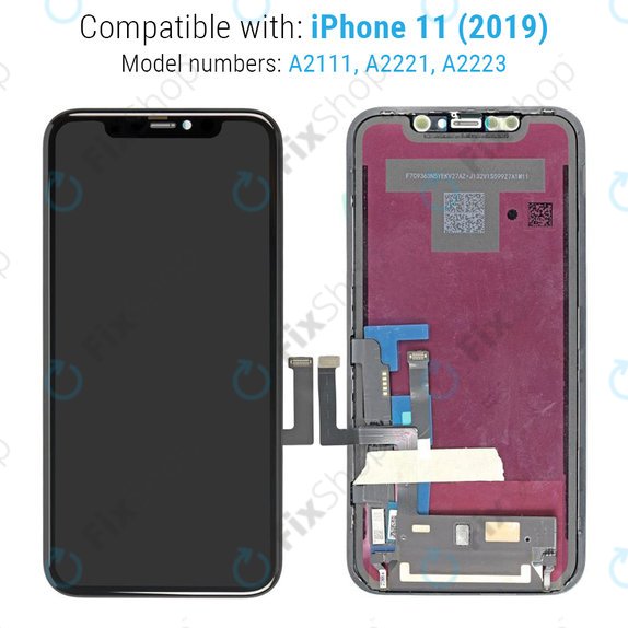 Οθόνη In-Cell HD+ για iPhone 11, Αφής με πλαίσιο