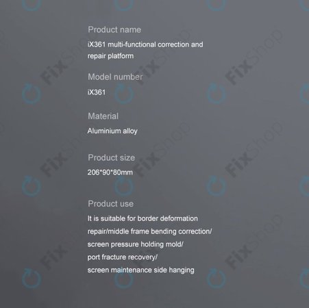 iFixes iX361 - πολυλειτουργική πλατφόρμα για ίσιωμα πλαισίων