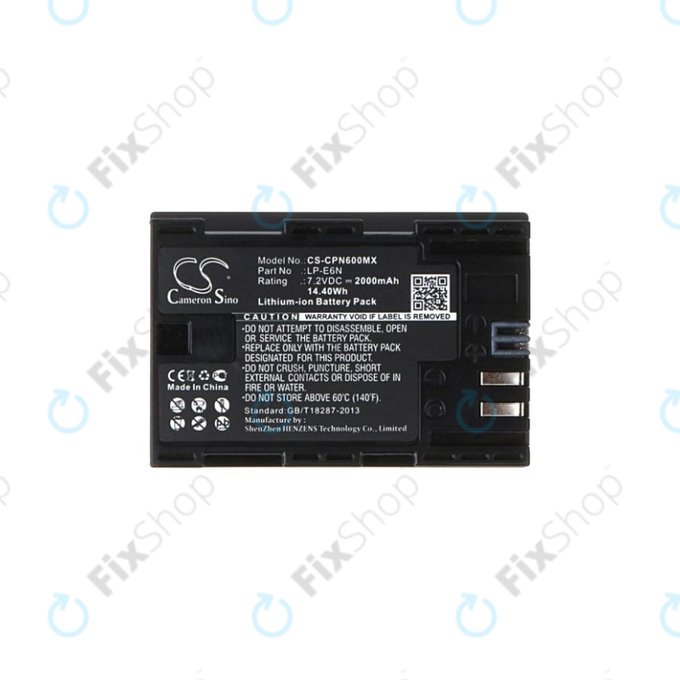 Battery για Canon EOS 5D | 5DS | 6 | 7 | 60 | 70 | R5 | R6 | LP-E6N | Li-Ion | 2000mAh | HQ