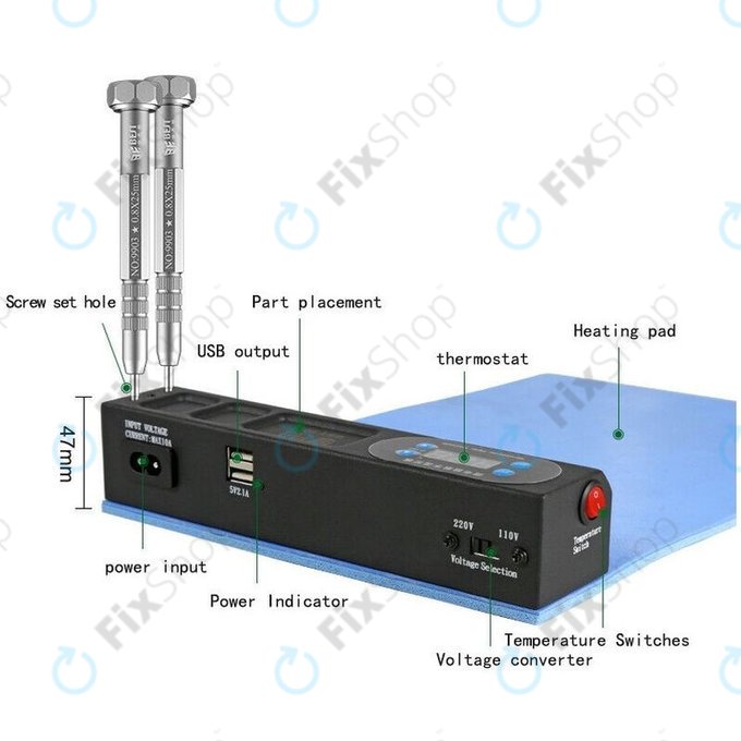 Θερμαντική Πλακέτα - Διαχωριστής Οθόνης LCD για Wylie WI-1805