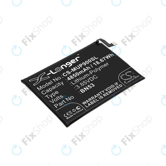 Μπαταρία για Xiaomi Redmi Note 9 Pro, 4850mAh, Li-Pol, 3.85 V, BN53, HQ