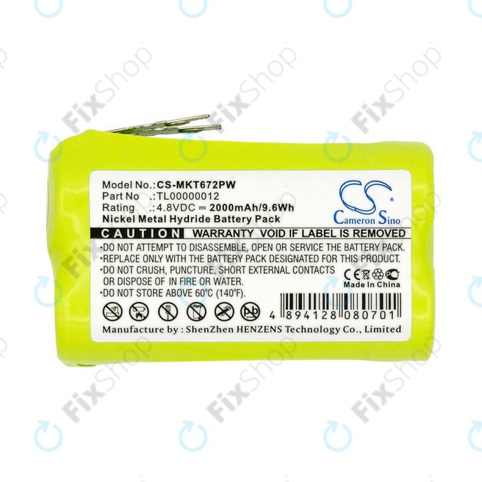Μπαταρία για Makita 6722D, 6723DW, 2000mAh, Ni-MH, 4.8V, TL00000012, HQ