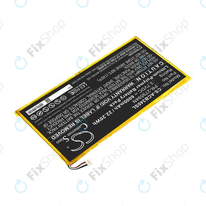 Μπαταρία για Acer Iconia One 10 B3-A40, 6000mAh, Li-Pol, 3.7V, PR-279594N, HQ