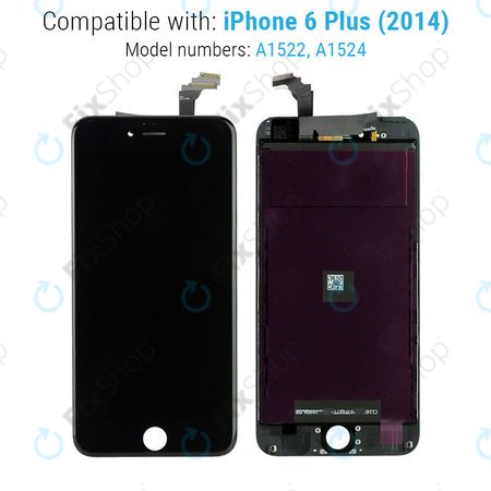 Συγκρότημα οθόνης για iPhone 6 Plus, Μαύρο, Black, Aftermarket